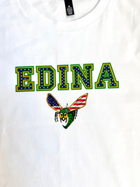 Edina Hornets R,W,B White  Tee