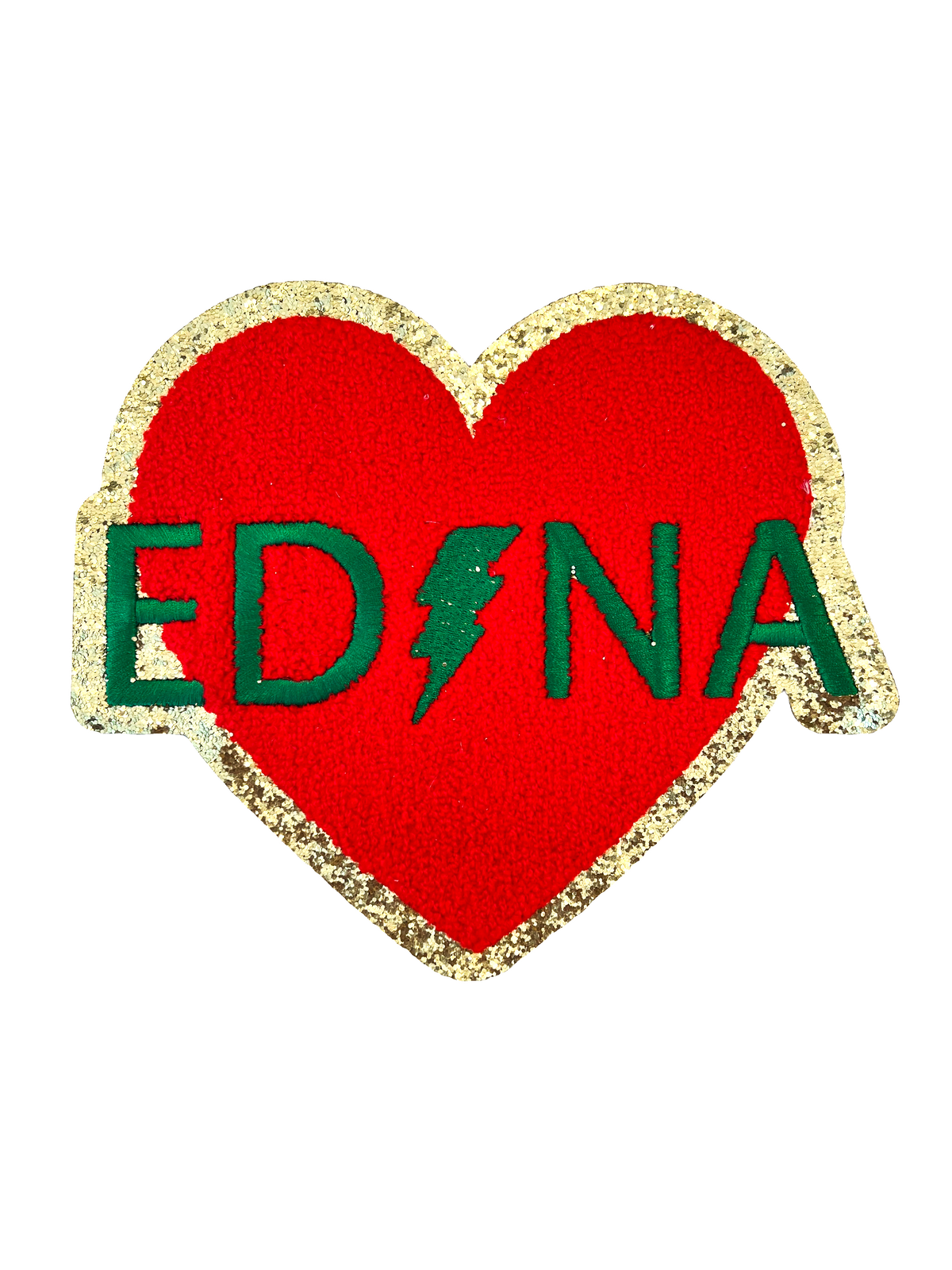 Edina Heart Iron-on Patch