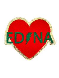 Edina Heart Iron-on Patch