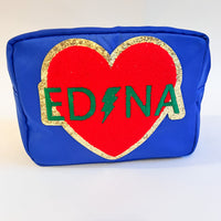 Edina Patch Large Cosmetic Bag