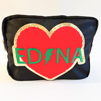 Edina Patch Large Cosmetic Bag