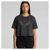 Edina Hornets Cropped Rhinestone Tee
