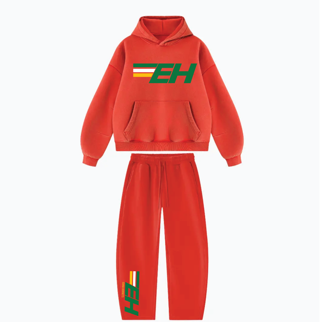Women's Fall Fleece Sets:Edina Hornets Relaxed Hoodie And Sweatpants