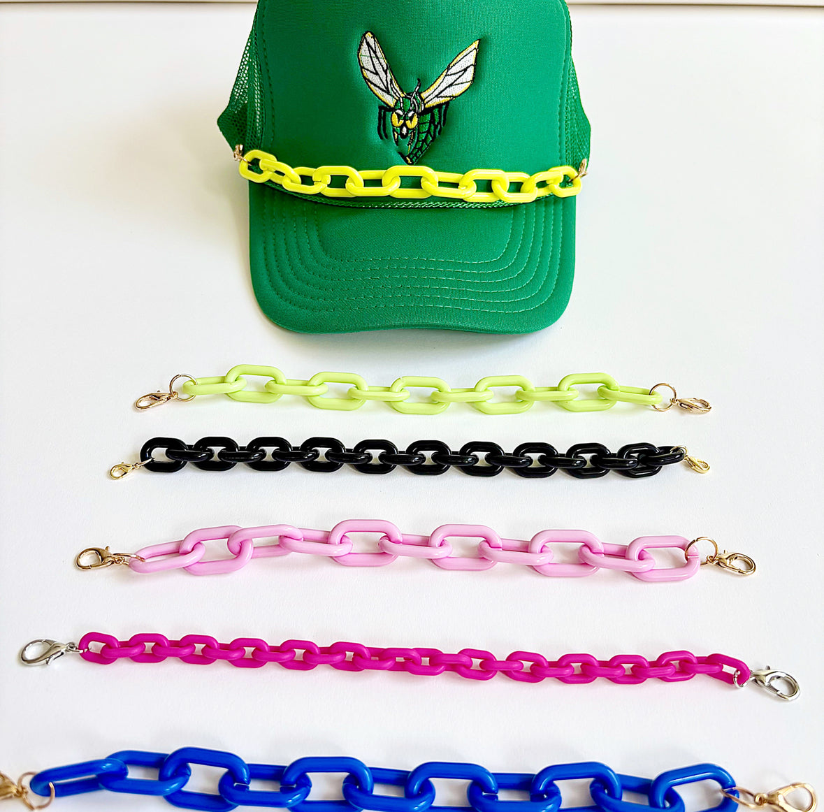 Trucker Hat Colored Chains