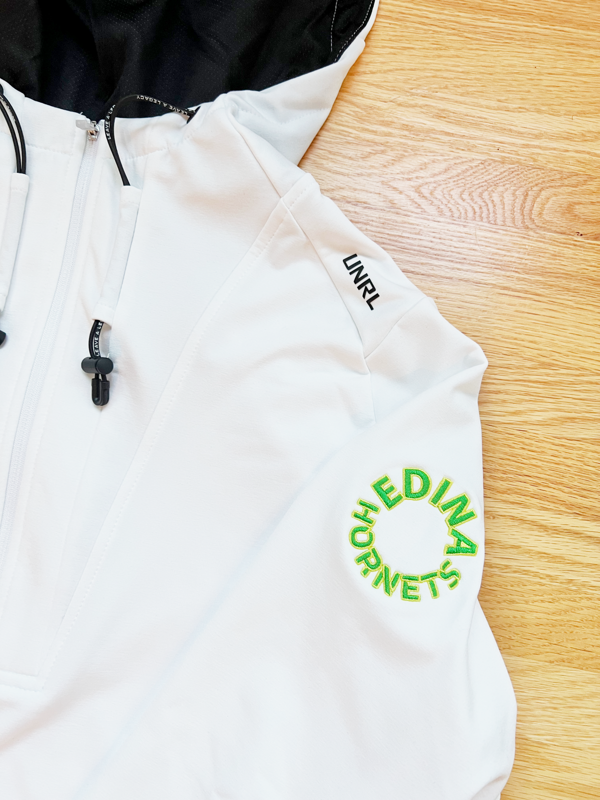 CROSSOVER HALF-ZIP HOODIE |  Embroidered Edina Hornets Logo