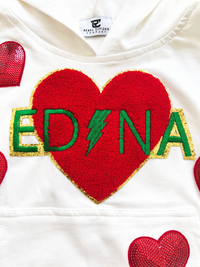 Edina Girls Heart Sequin Set