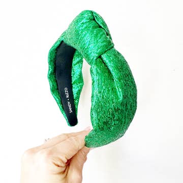 Edina Green Shimmer Headband