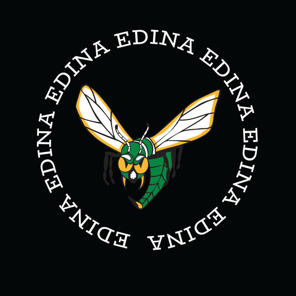 Edina Circle Hornets Black Tee