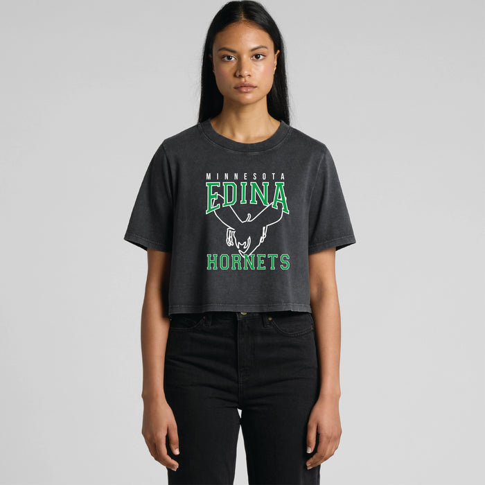 Minnesota Edina Hornets Cropped Tee