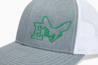 EDINA HORNET TRUCKER HAT - GREY / WHITE