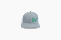 EDINA HORNET TRUCKER HAT - GREY / WHITE