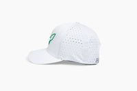 EDINA HORNETS PUFF EMBROIDERY HAT -  WHITE