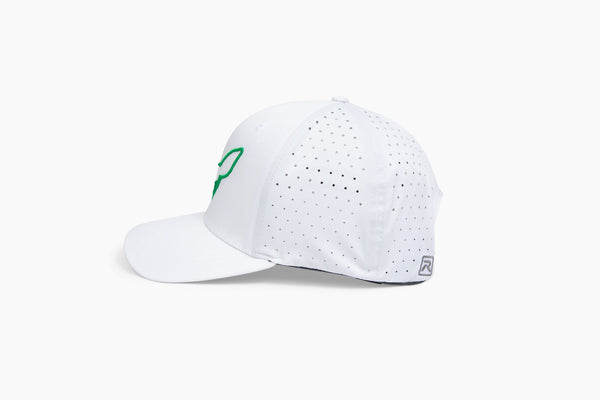 EDINA HORNETS PUFF EMBROIDERY HAT -  WHITE